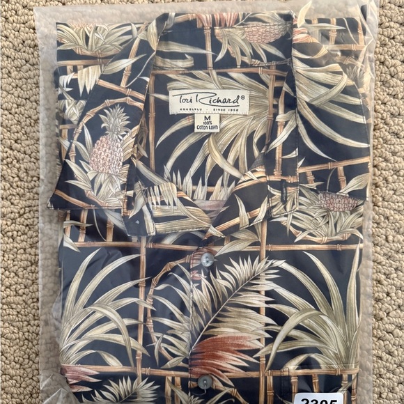 TORI RICHARDS Aloha Hawaiian Collared Shirt Men M Medium - Picture 5 of 5